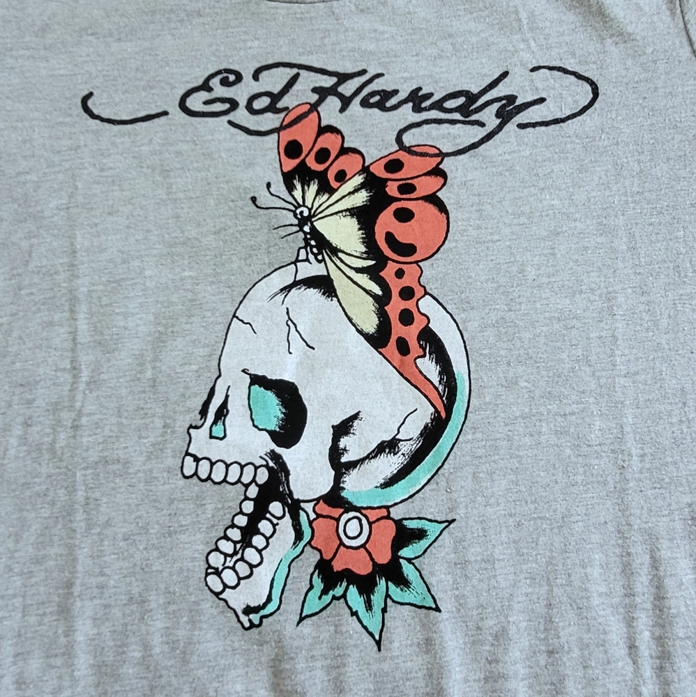 Ed Hardy Skull💀 and Butterfly🦋 Tee👕  - NWT - Picture 6 of 12